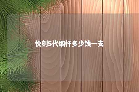 悦刻5代烟杆多少钱一支